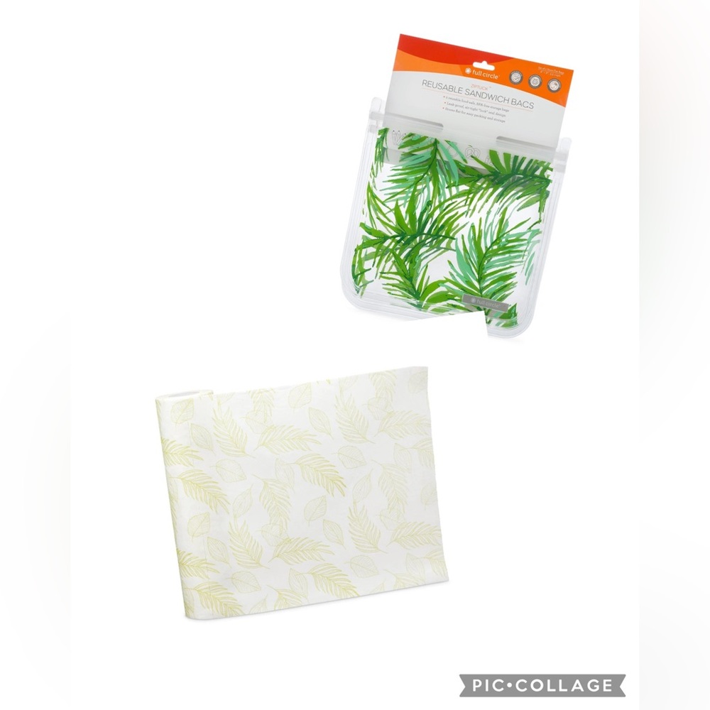 Full Circle Home Reusable Plant Towels and Zip-tuck Lunch Bags